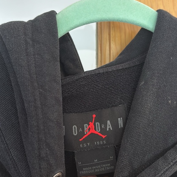 Used good condition Jordan black hoodie , young men’s size medium - Picture 3 of 6